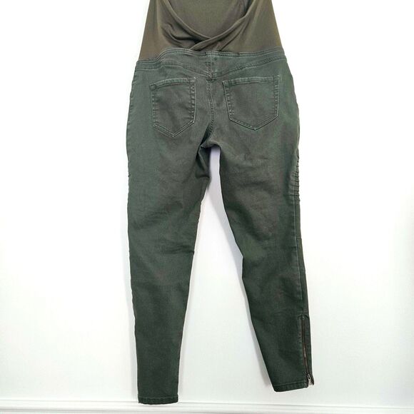 ISABEL By Ingrid & Isabel Maternity Pants Sz 6 Womens Army Green Jeggings - Picture 7 of 7